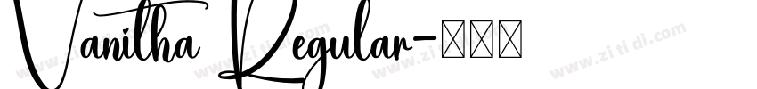 Vanitha Regular字体转换